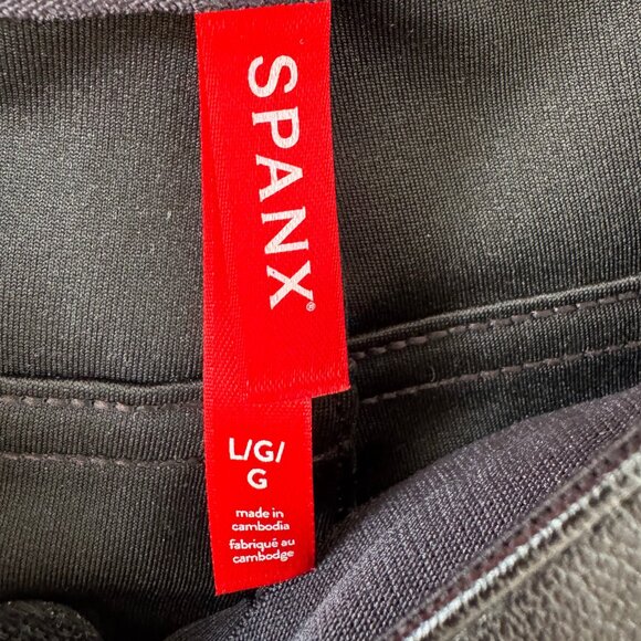 SPANX Faux Leather Straight Pants – Size L - Picture 2 of 7